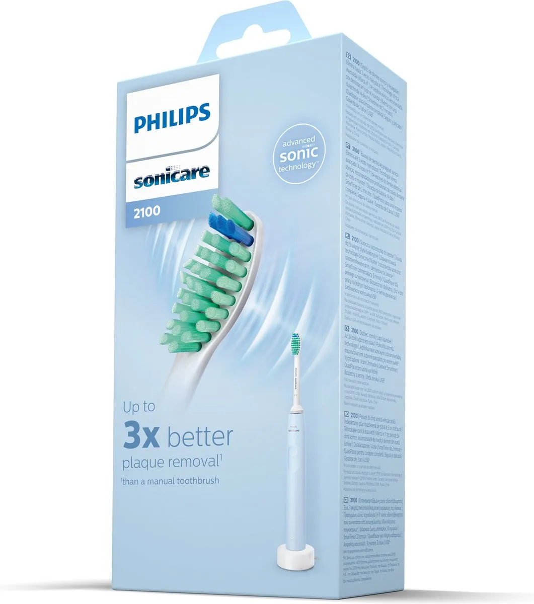 Philips Sonicare 2100 HX3651/12 Elektrische Tandenborstel - Blauw