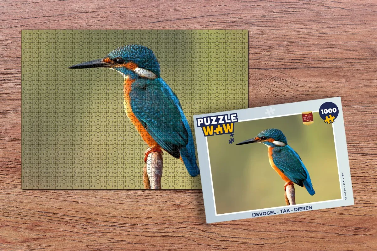 PuzzleWow IJsvogel Tak Legpuzzel 1000 Stuks - Multicolor