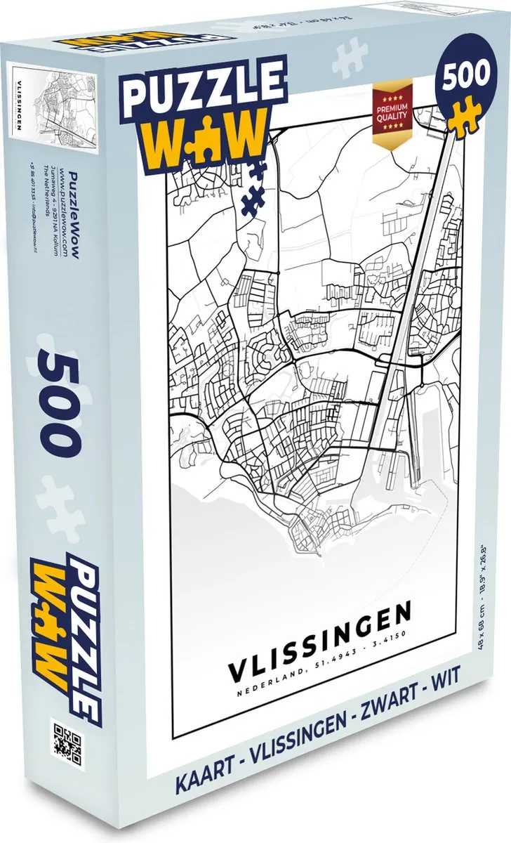 PuzzleWow Vlissingen Legpuzzel 500 Stuks