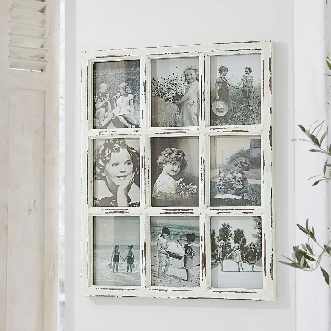Loberon Vira Fotolijst 53x2,5cm Antiekwit