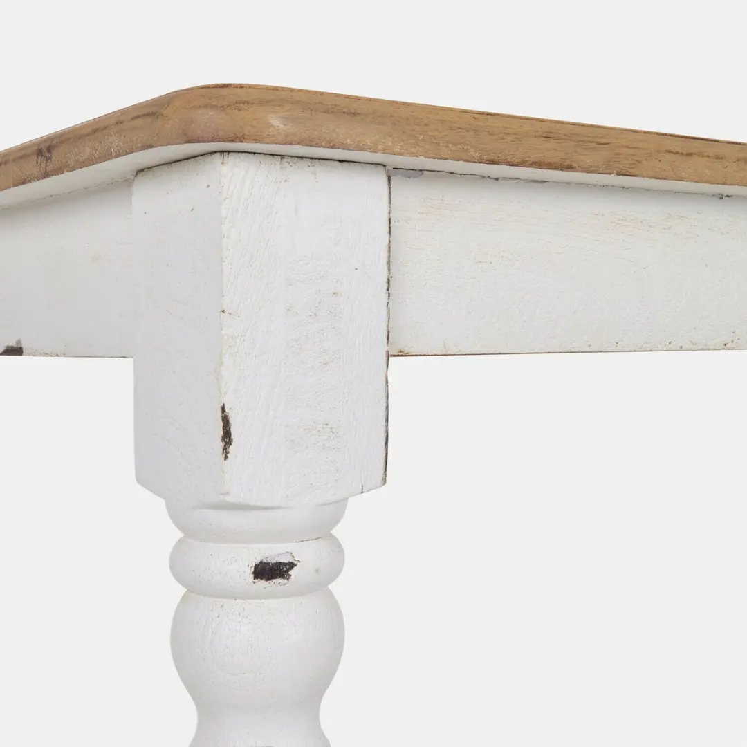 Loberon Mont Lisan Tafel - 6 Personen - Bruin/Antiekwit - afbeelding 4 van 6