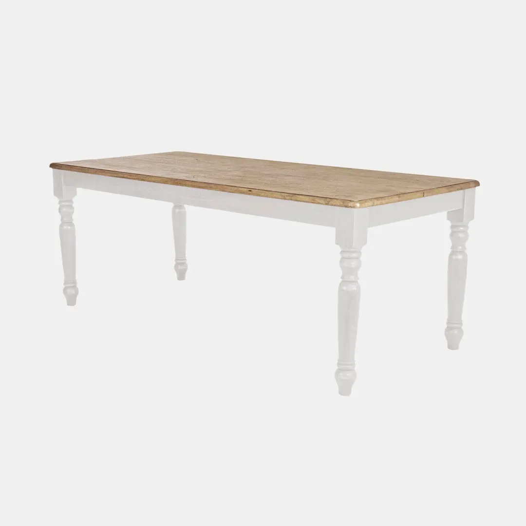 Loberon Mont Lisan Tafel - 6 Personen - Bruin/Antiekwit - afbeelding 5 van 6