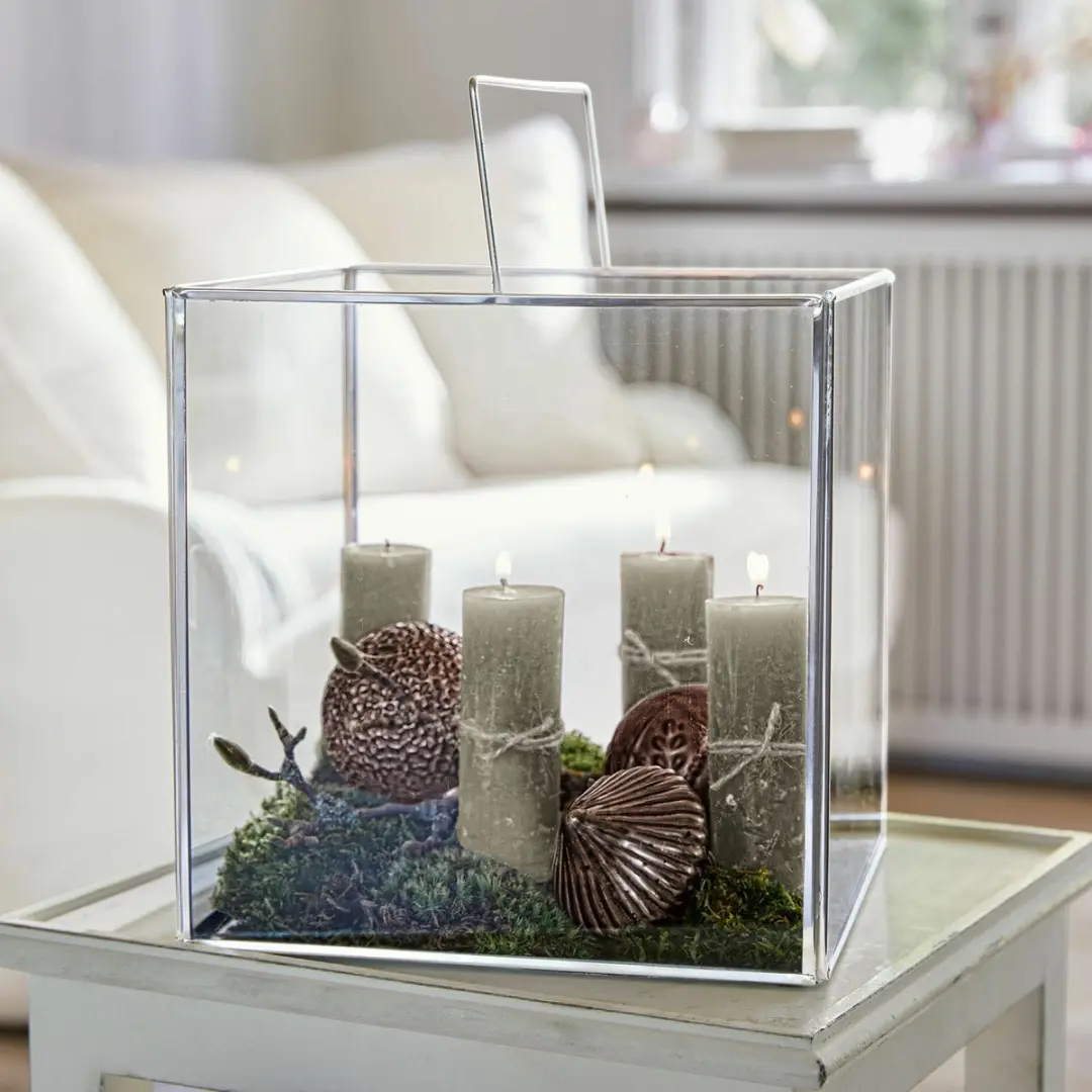 Loberon Muriel Kaarsenset 4 Stuks - Taupe - afbeelding 5 van 6