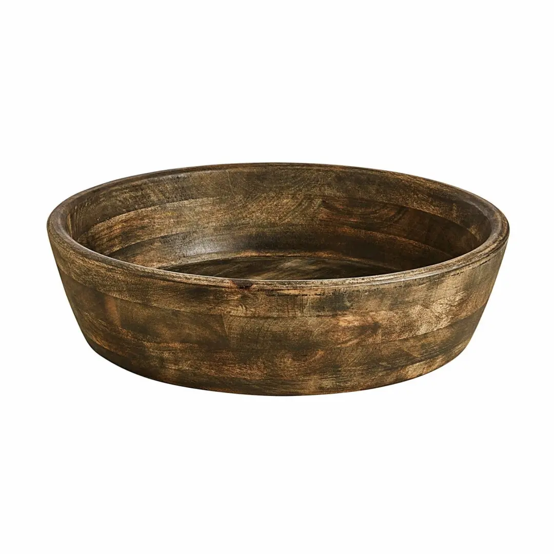 Loberon Schaal Crisfield 40cm - Antiekbruin - afbeelding 2 van 6