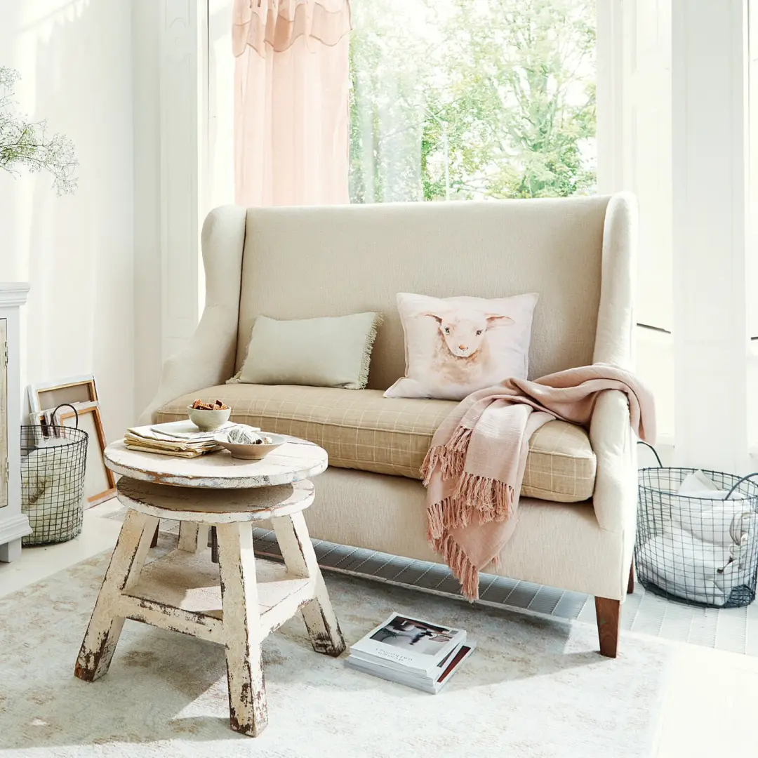 Loberon Bank Ombra 4-zits - Crème/Beige - afbeelding 3 van 6