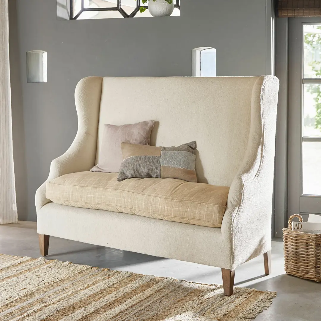 Loberon Bank Ombra 4-zits - Crème/Beige - afbeelding 4 van 6