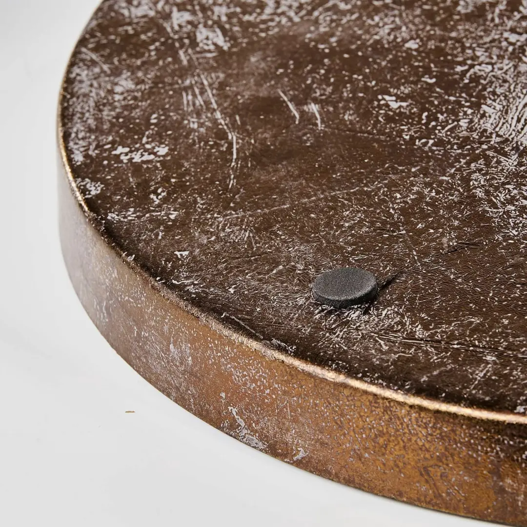 Loberon Kaarsenkrans Ivremont Plateau - 38,5cm Antiekkoper - afbeelding 4 van 6
