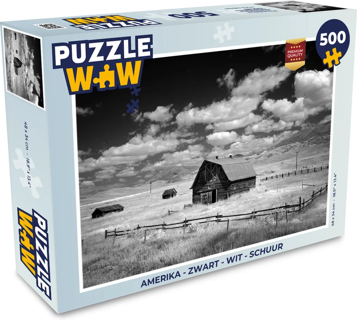 PuzzleWow Amerika Legpuzzel 500 Stuks