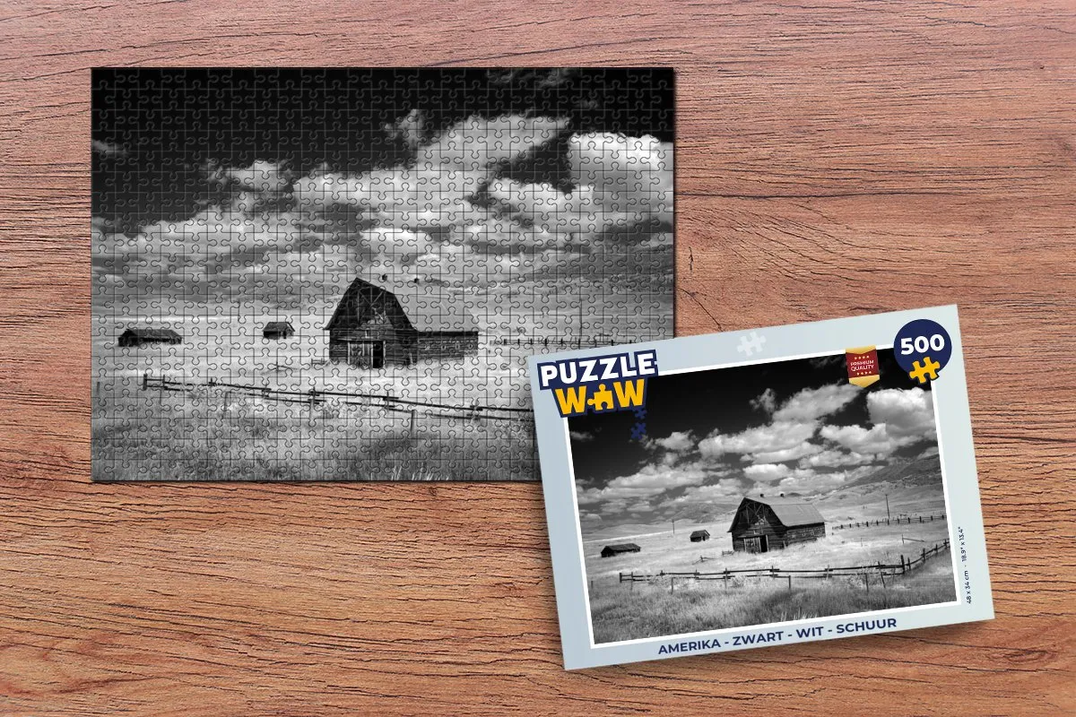 PuzzleWow Amerika Legpuzzel 500 Stuks - Multicolor