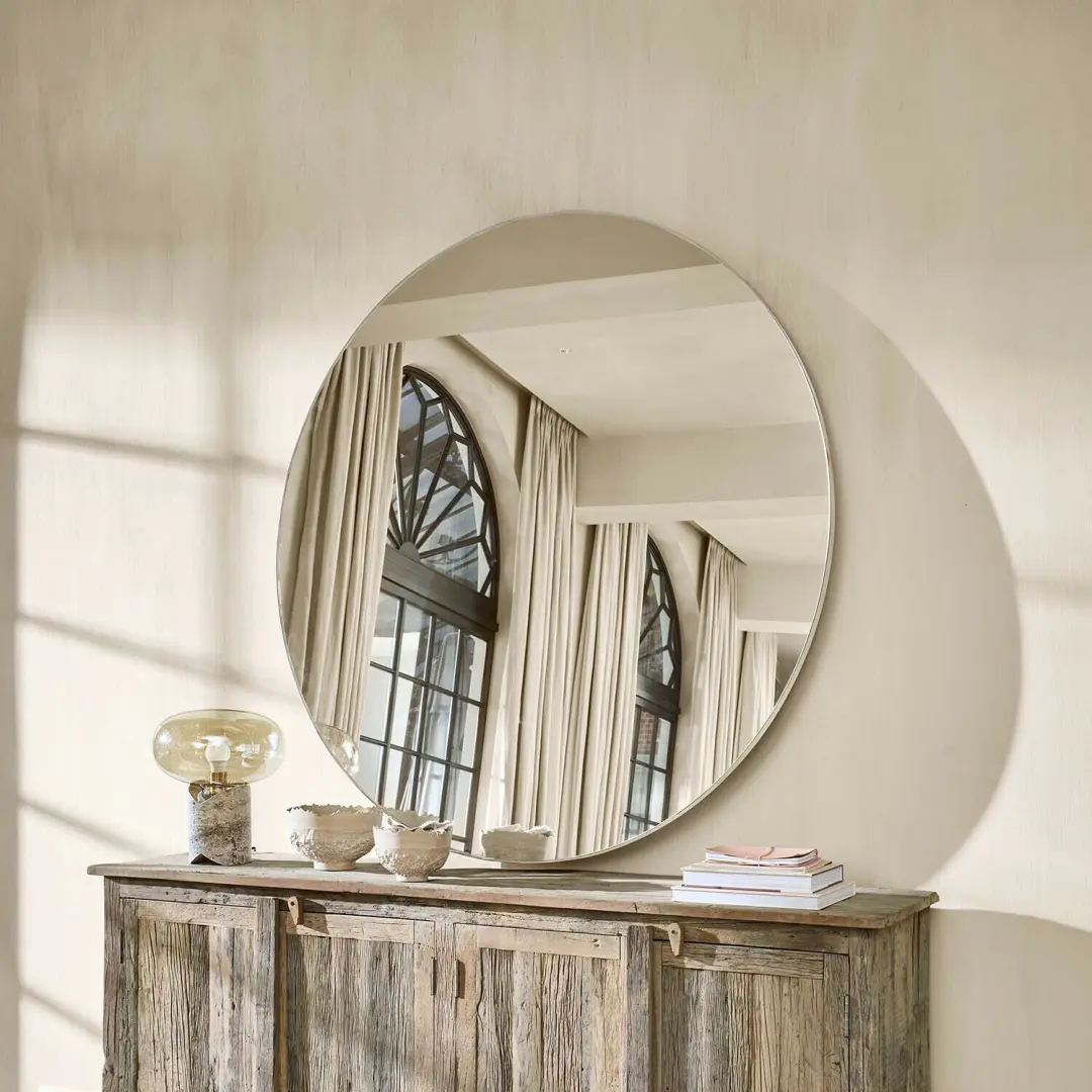 Loberon Spiegel Roulène 150cm - Antiekcrème - afbeelding 4 van 4