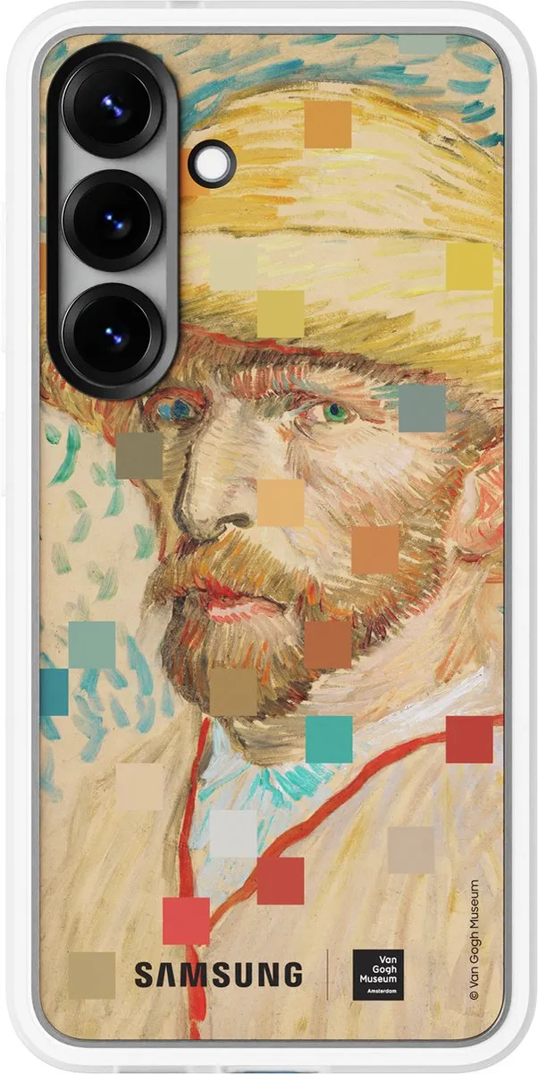 Samsung Galaxy S25 Flipsuit Cardhoesje - Portrait Van Gogh - Beige