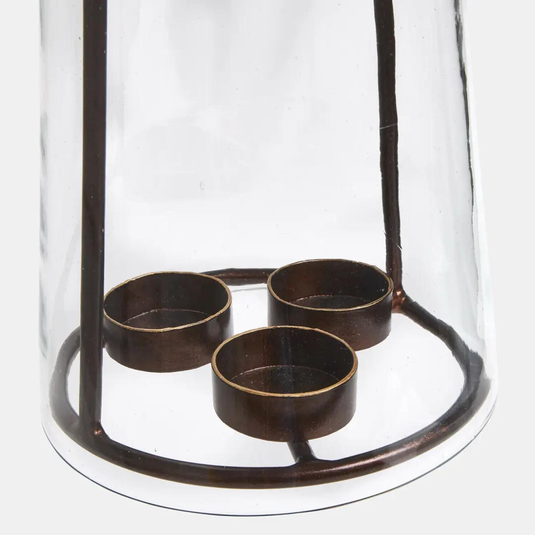 Loberon Elorwen Hangwindlicht - 14.5cm Antiekbrons - afbeelding 4 van 4