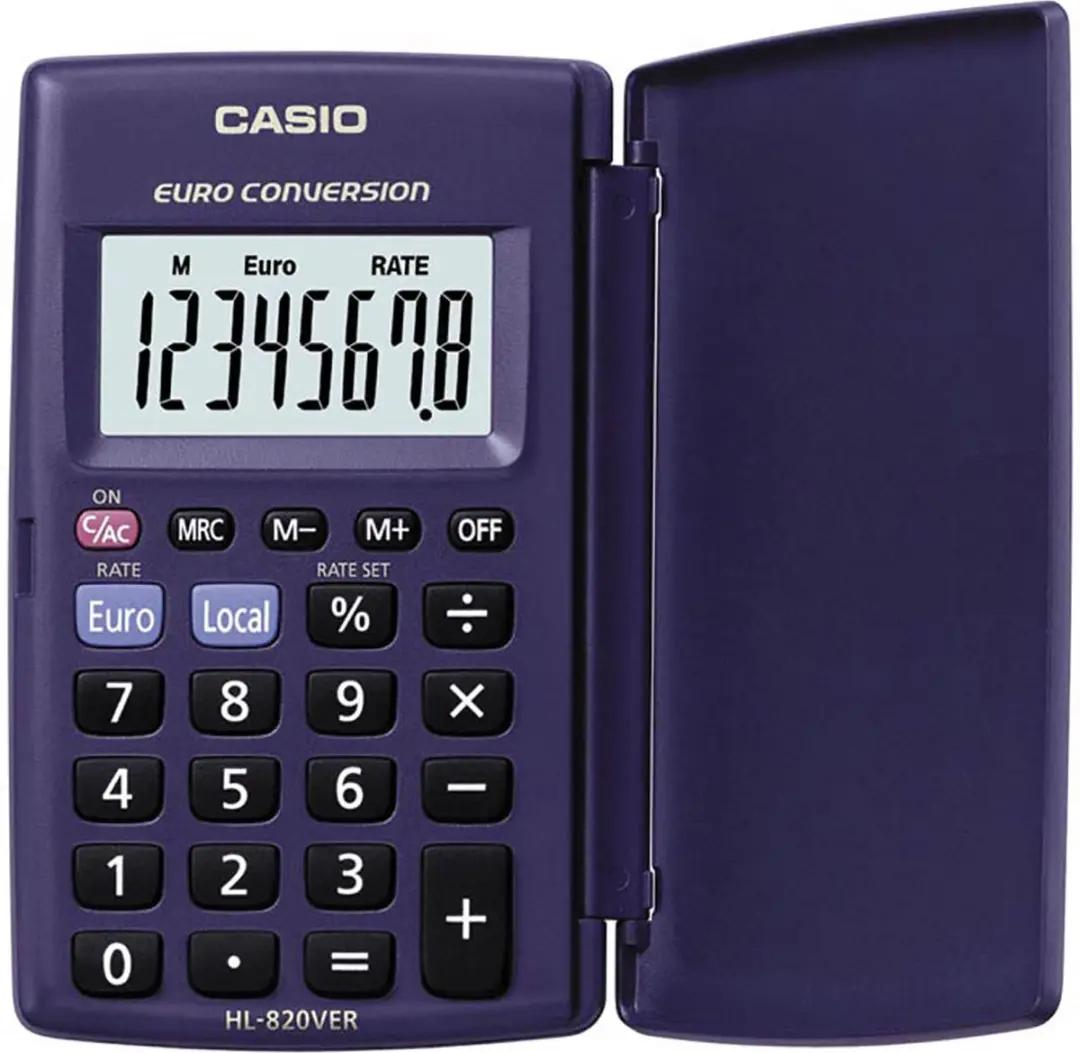 Casio HL-820VERA Zakrekenmachine - Blauw - afbeelding 2 van 3