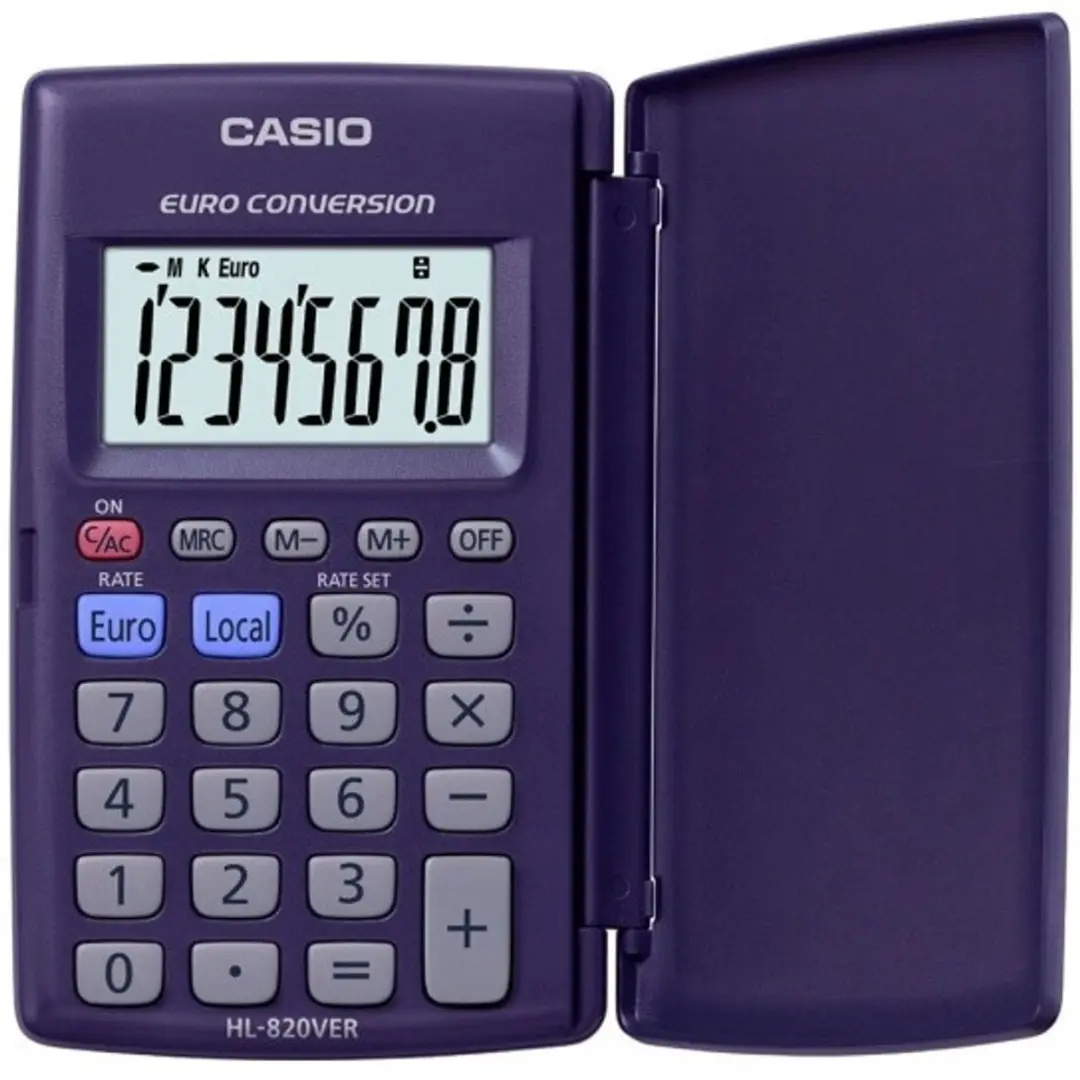 Casio HL-820VERA Zakrekenmachine - Blauw - afbeelding 3 van 3