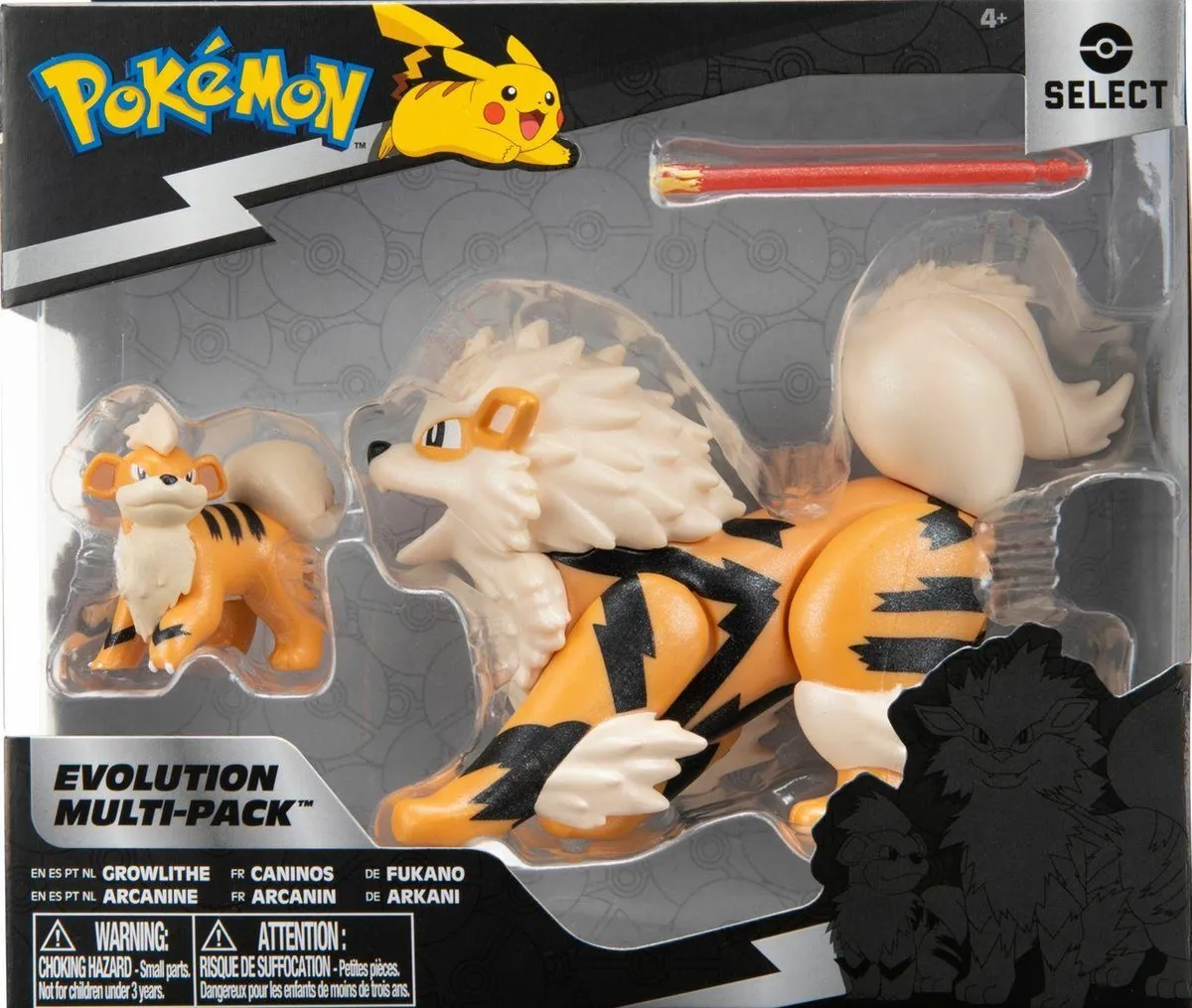 Pokémon Evolution Multi Set Growlithe Arcanine 38193 - Oranje