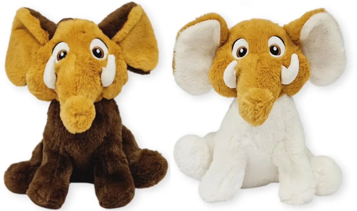Topknuffels Mammoet Pluche Knuffel 30cm - Wit