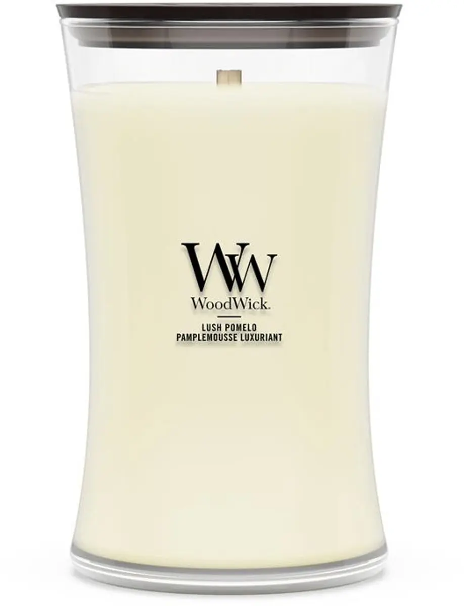 WoodWick Lush Pomelo Large Kaars - 130 Branduren - afbeelding 6 van 6