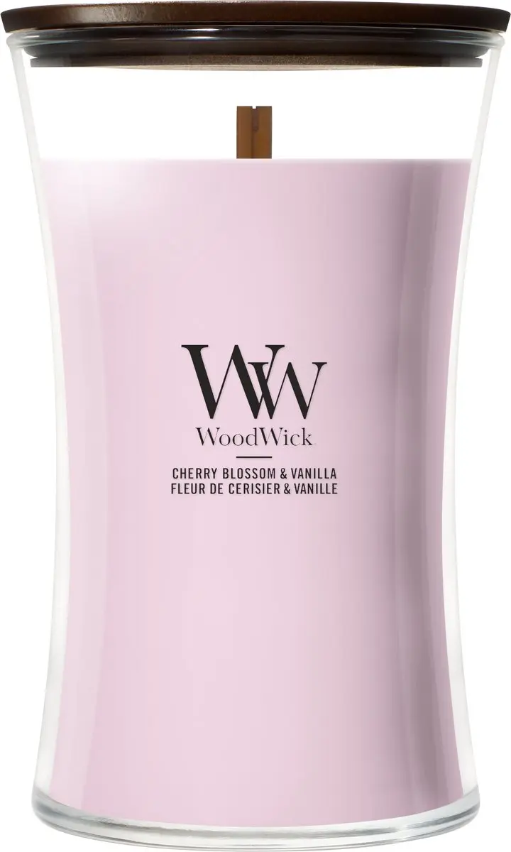 Woodwick Cherry Blossom & Vanilla Geurkaars