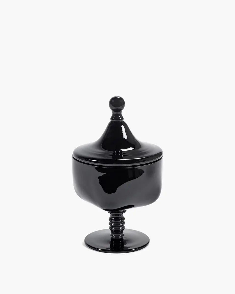 Serax Kris Van Assche Candle Geurkaars Zwart Rosamar D12.2cm H20.45cm