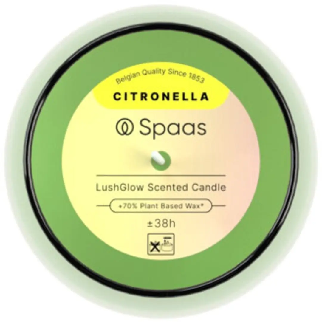 Spaas LushGlow Geurkaars - 38 uur - Levendig Groen - afbeelding 5 van 5