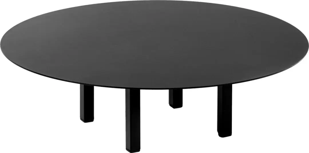 Serax Bea Mombaers 01 Ronde buiten Koffie salon tafel laag zwart outdoor Ø68 x