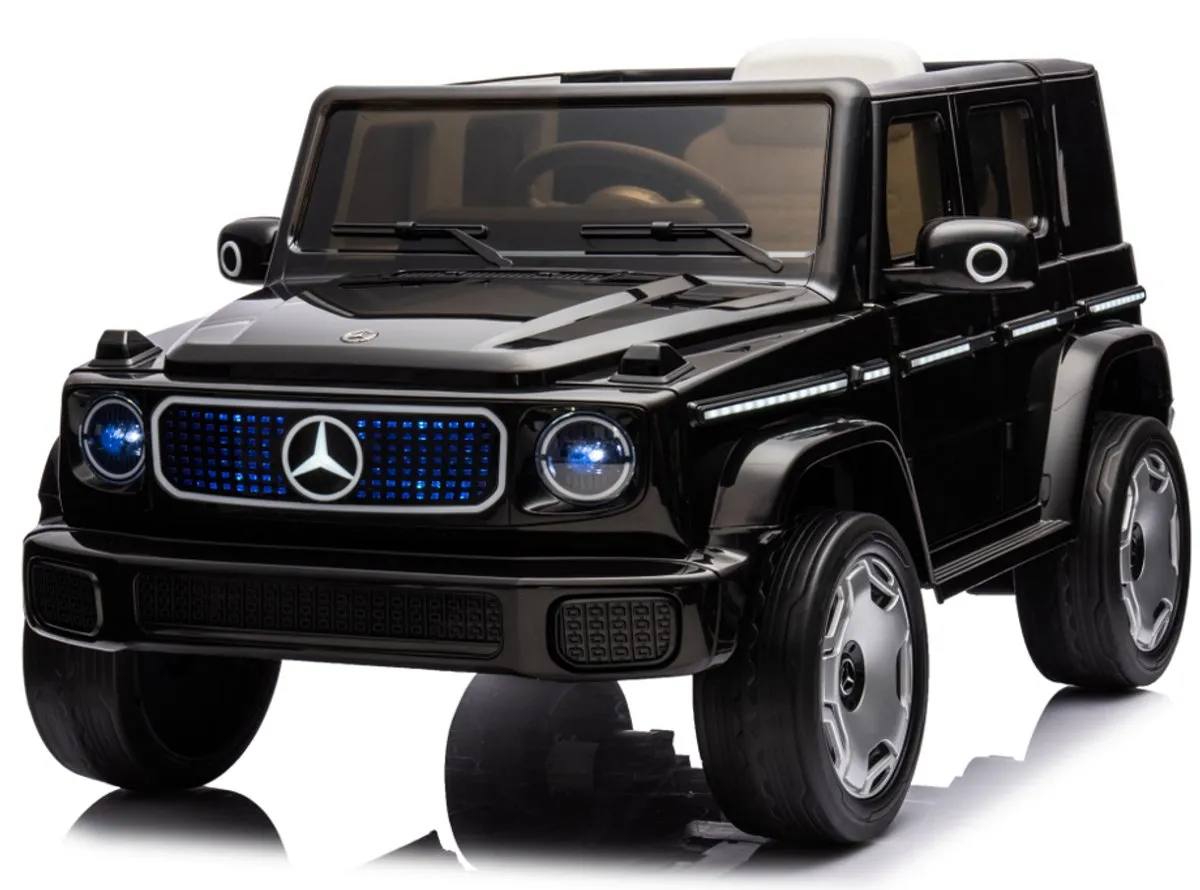 Elektrische Kinderauto 12V – Mercedes-Benz G-Klasse EQG – met Afstandsbediening – Zwart