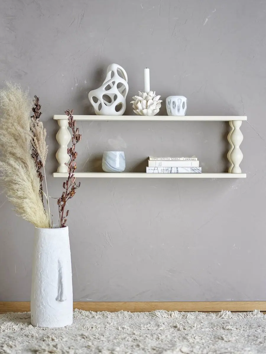 Bloomingville Salino Wandplank 20x80cm - Wit - afbeelding 3 van 3