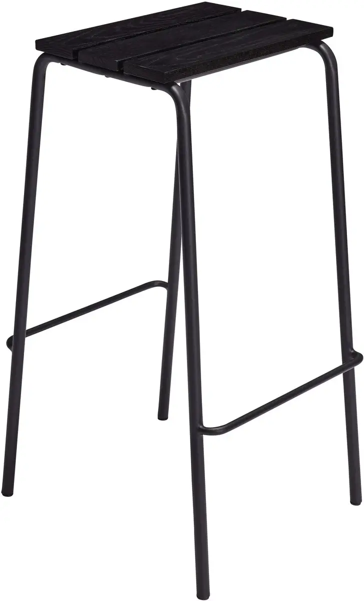 Hübsch Stilt Barstoel - Zwart - afbeelding 6 van 6