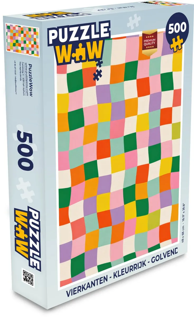 PuzzleWow Vierkanten Legpuzzel 500 Stuks