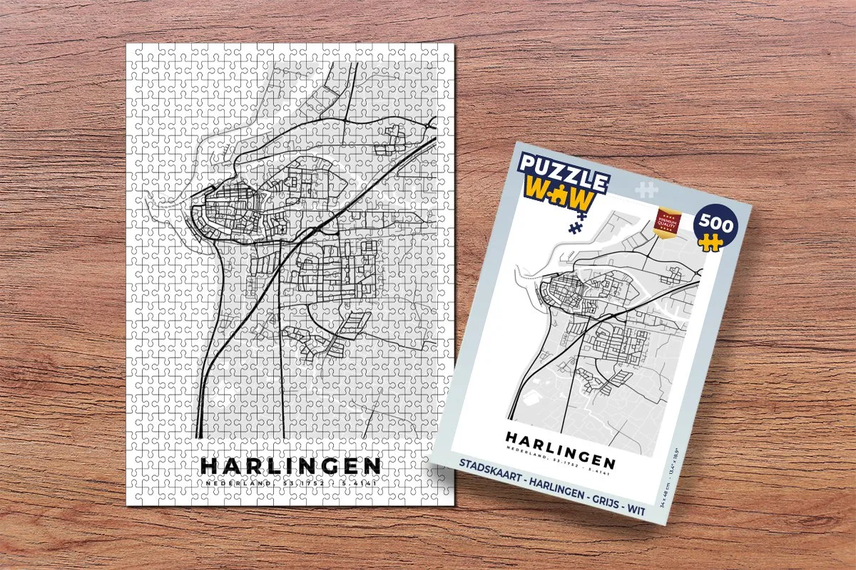 PuzzleWow Harlingen Legpuzzel 500 Stuks - Multicolor