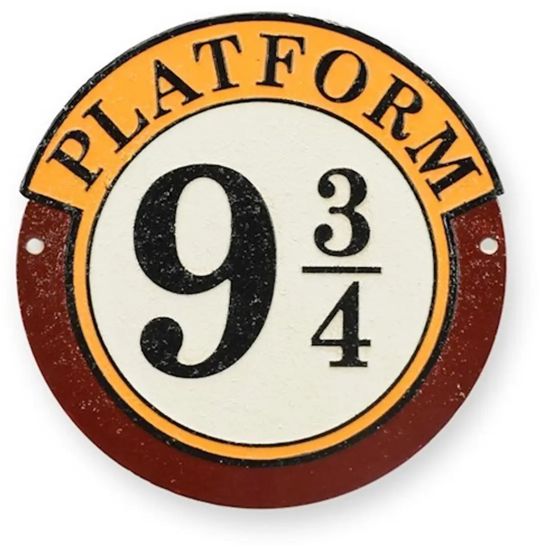 Platform 9¾ Gietijzeren Wandbord