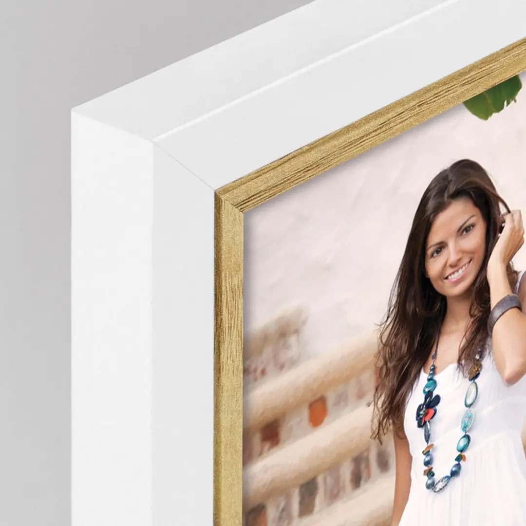 Zep Ayas Fotolijst 20x25cm - Houtlook Bruin/Wit - afbeelding 4 van 4