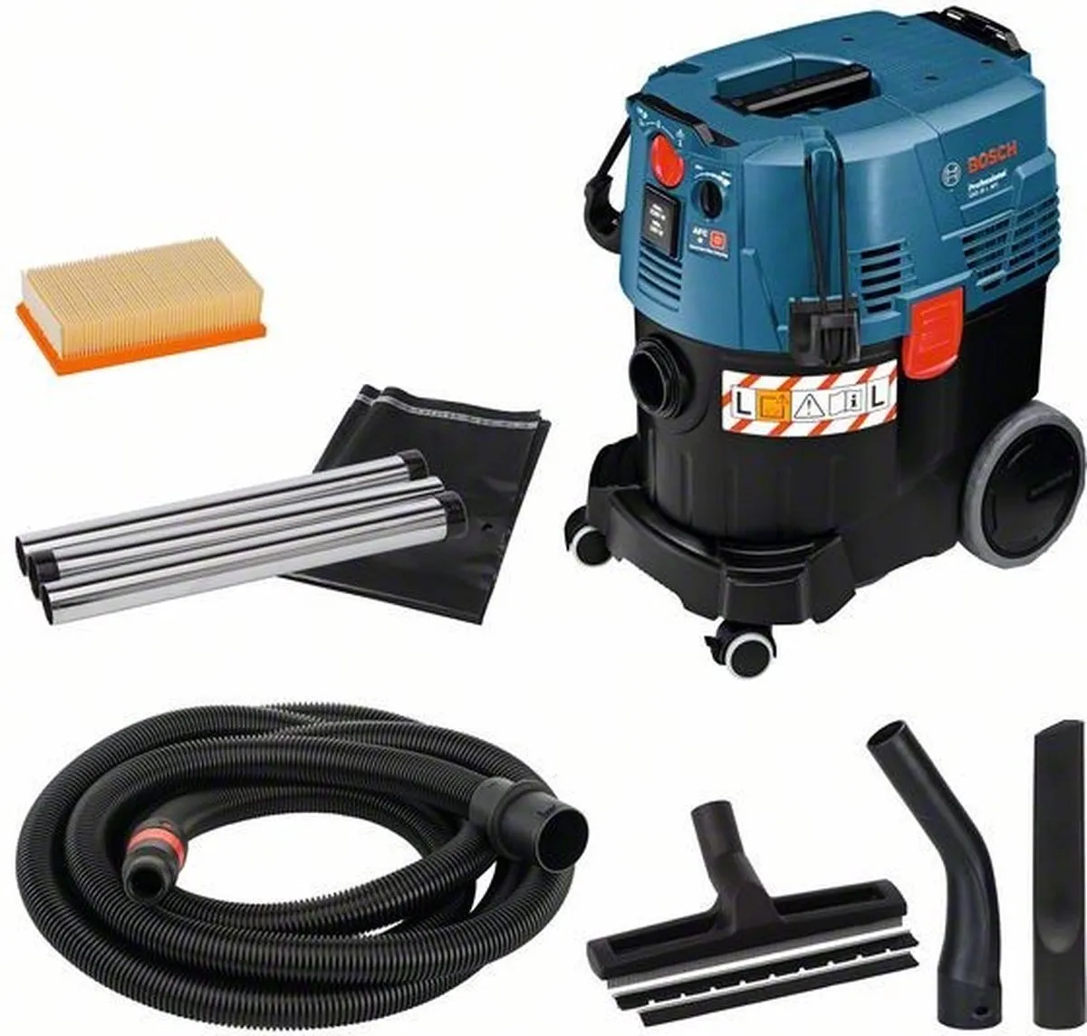 Bosch Professional GAS 35 L AFC Stofzuiger - 1380W - 35L Zwart/Blauw