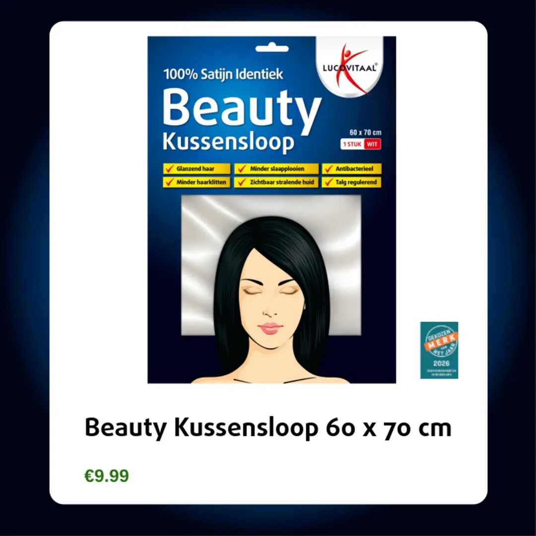 Lucovitaal Beautykussensloop 60x70cm Wit - afbeelding 6 van 6