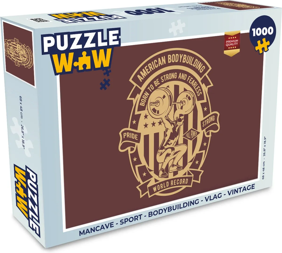 PuzzleWow Mancave Legpuzzel 1000 Stuks