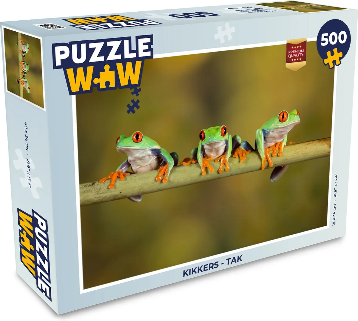 PuzzleWow Kikkers Tak Legpuzzel 500 Stuks