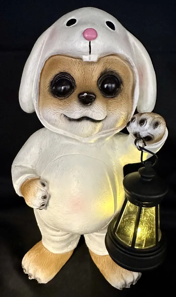 Decoratieve solarlamp "stokstaartje in onesie"