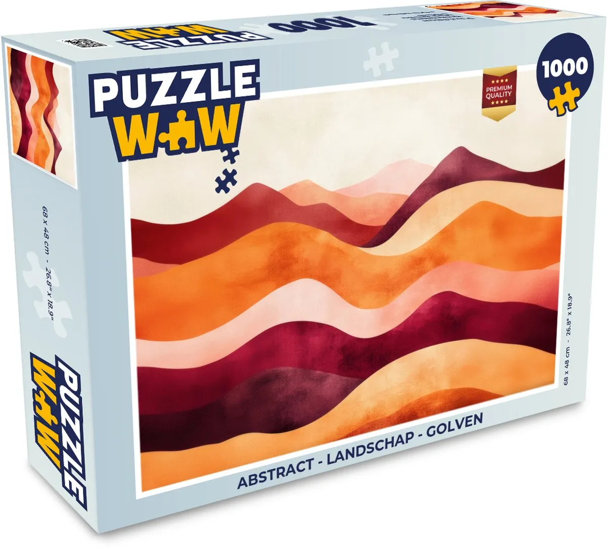 PuzzleWow Abstract Landschap Golven Legpuzzel 1000 Stuks