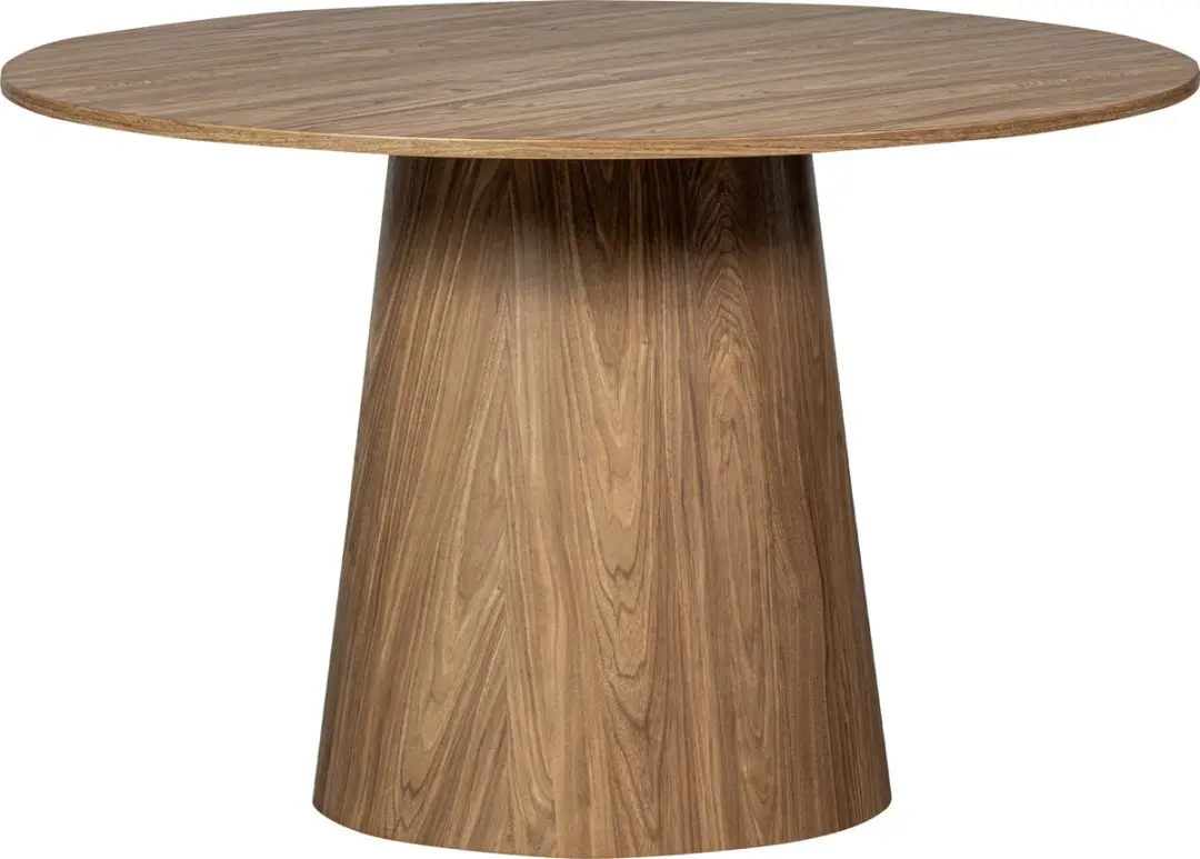 WOOOD Maan Eettafel Walnoot Ø120cm