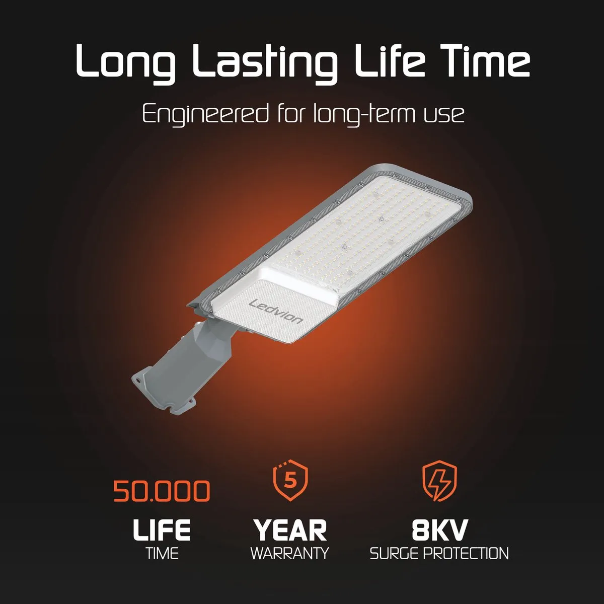 Ledvion LED Straatlamp 150W 6500K - IP65