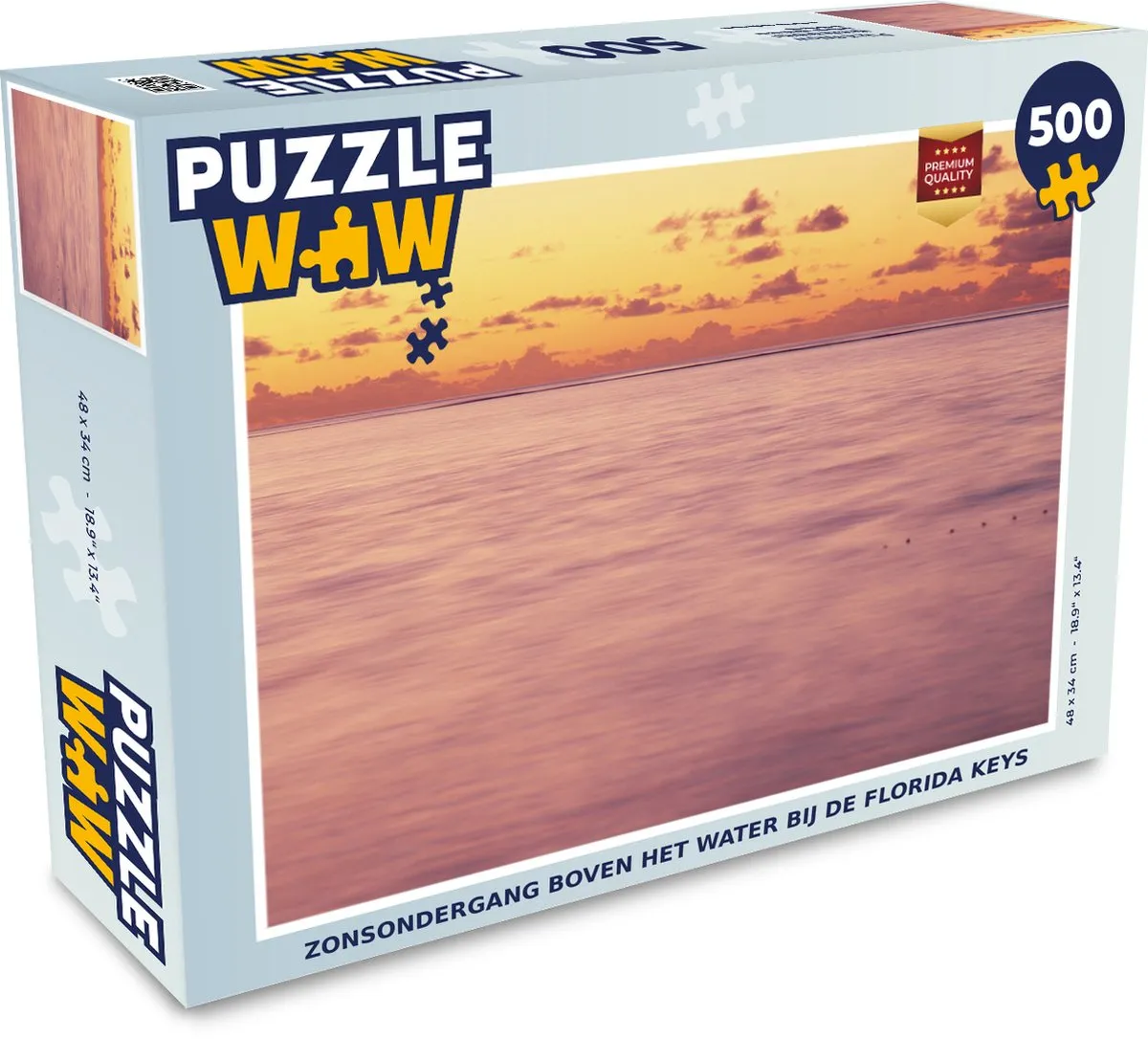 PuzzleWow Legpuzzel Zonsondergang Florida Keys 500 Stuks