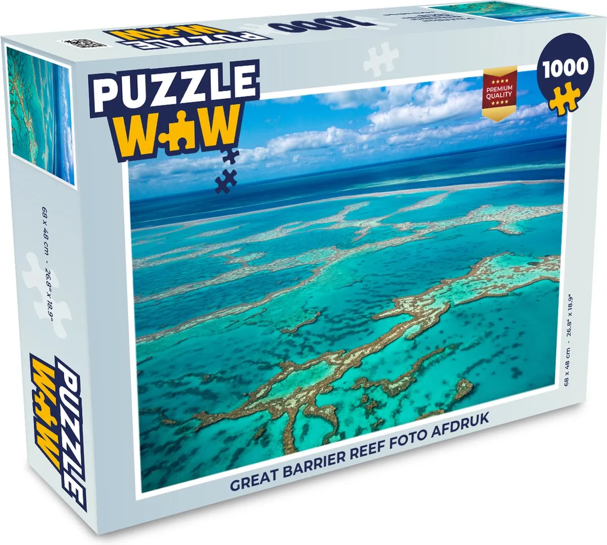 PuzzleWow Great Barrier Reef Legpuzzel 1000 Stuks - Multicolor