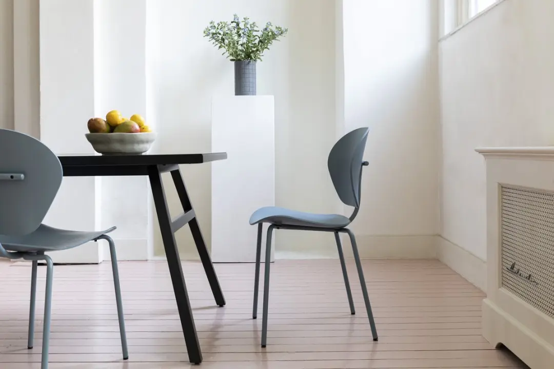 Zuiver The Ocean Chair Eetkamerstoel Blauw - Set van 2 - afbeelding 6 van 6