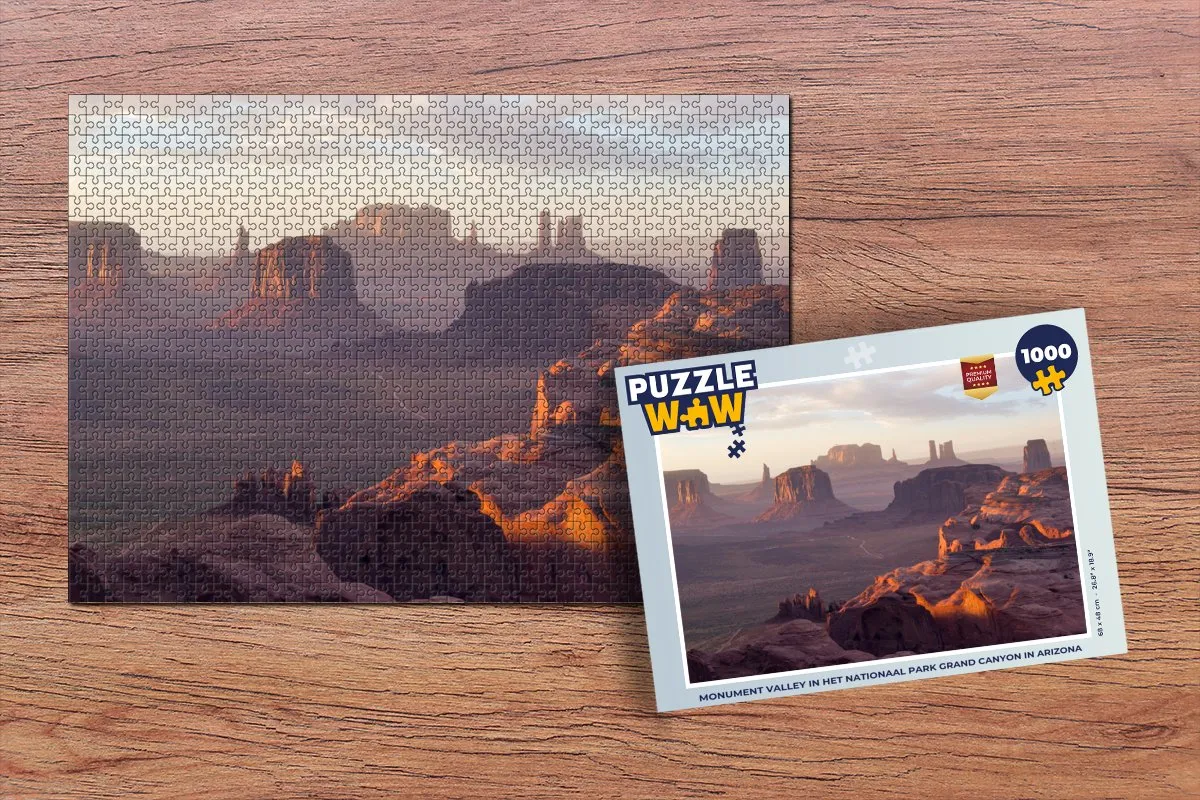 PuzzleWow Monument Valley Grand Canyon Legpuzzel 1000 Stuks - Multicolor