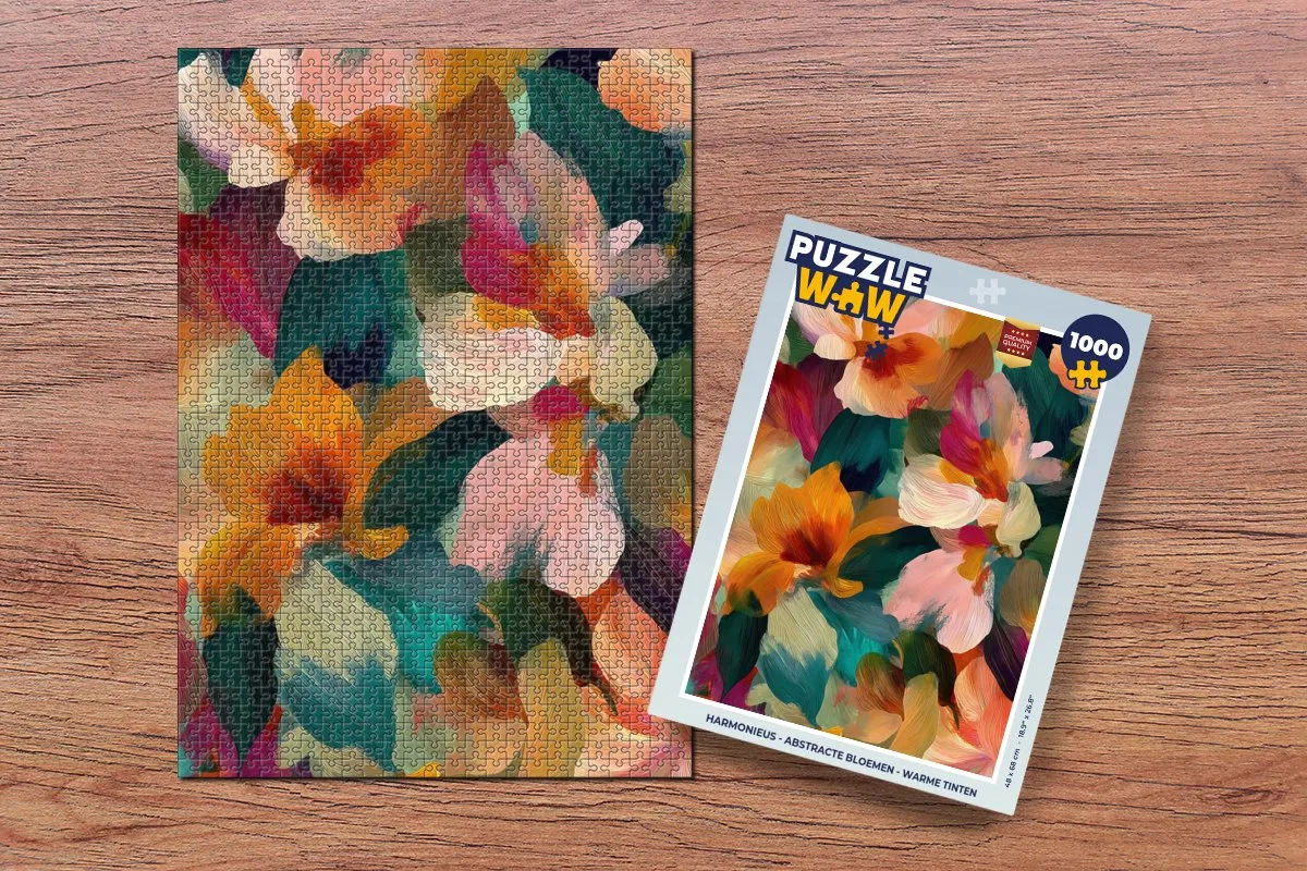 PuzzleWow Abstracte Bloemen Legpuzzel 1000 Stuks