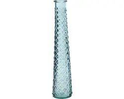 Decoris Vaas/bloemenvaas van gerecycled glas