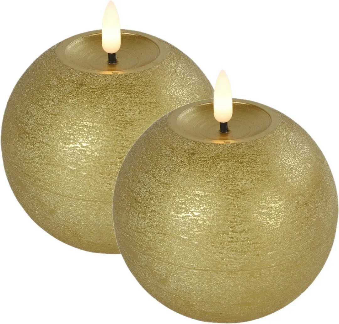 Countryfield LED kaarsen/bolkaarsen- 2x