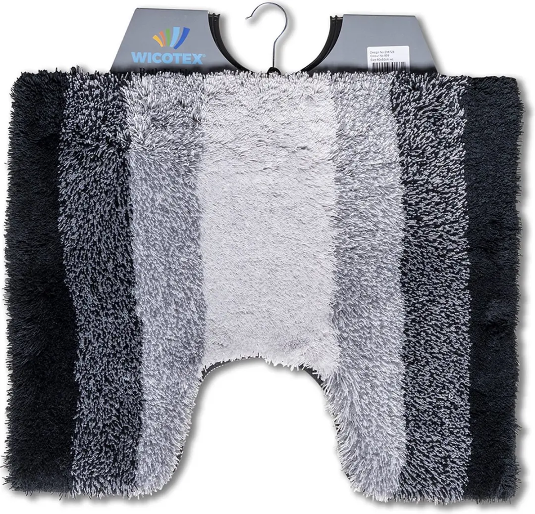 Wicotex Toiletmat Regenboog Zwart 50x60cm