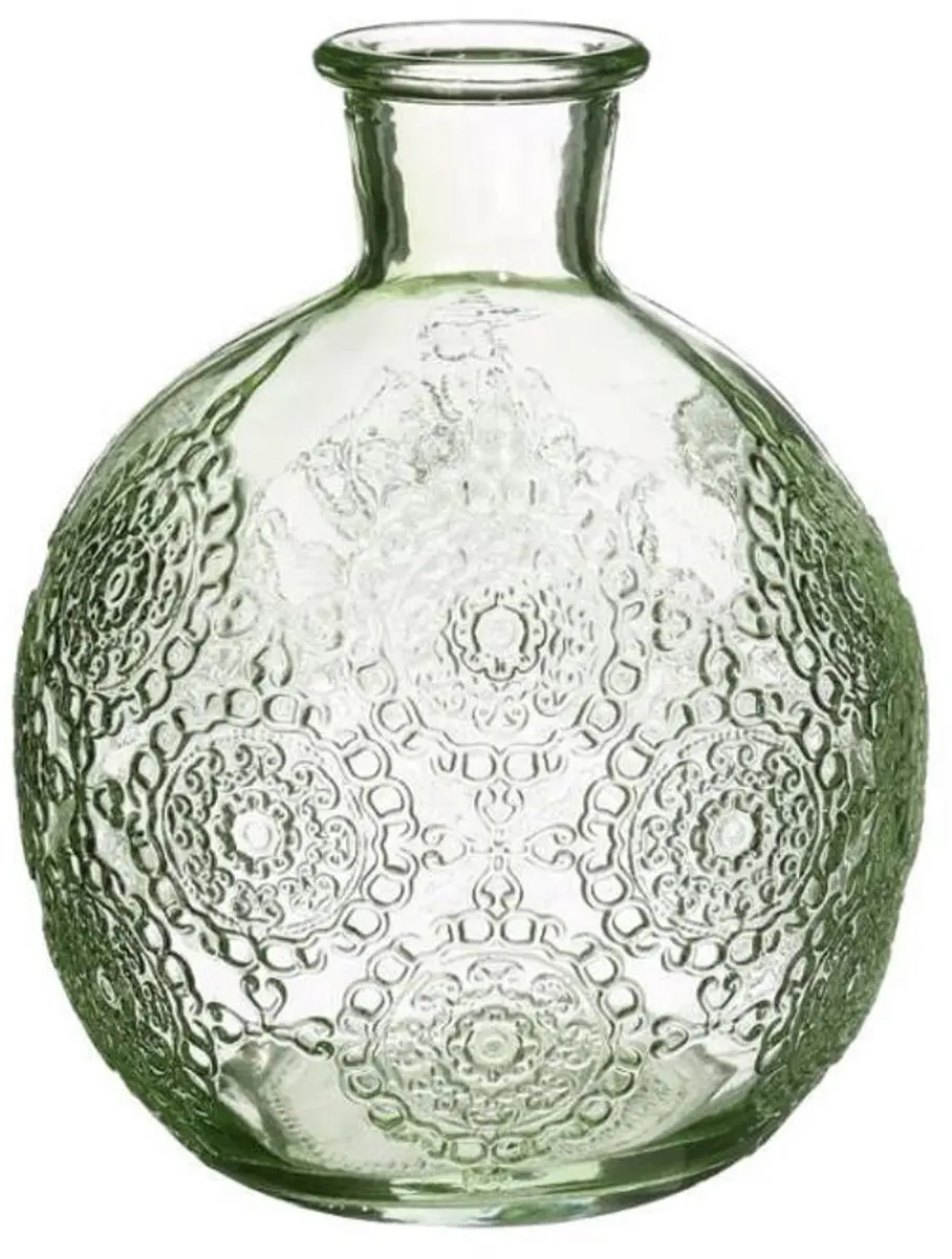 Ideas 4 Seasons Vaas Bologna - groen Ø9,5xH12cm - afbeelding 2 van 2
