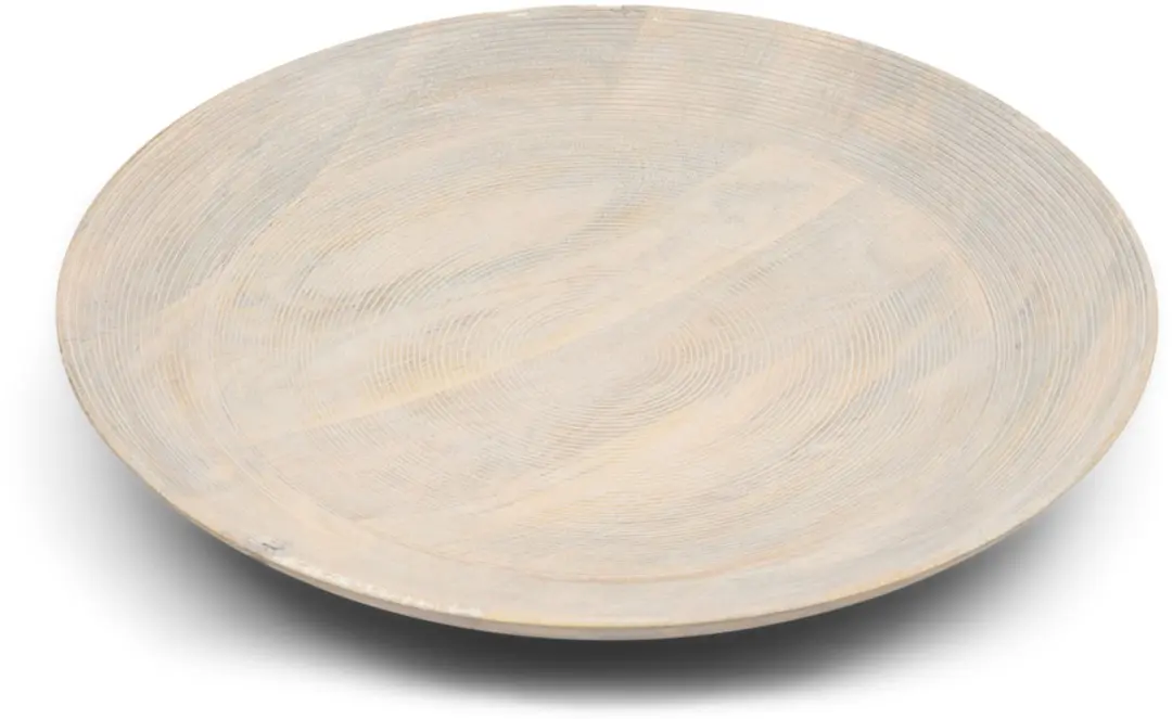 Riviera Maison Serveerschaal rond Naturel